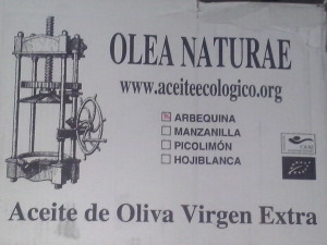 Aceite de oliva virgen extra ecologico